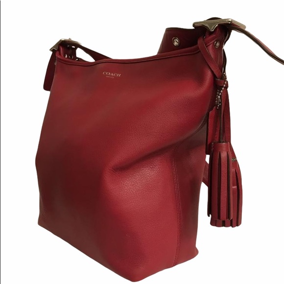 ❌SOLD❌Coach Legacy Duffel Shoulder Bag - Red - Picture 2 of 16